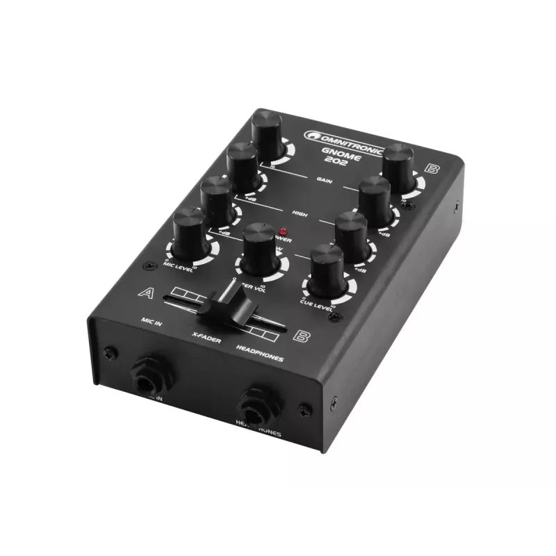 Mesa de mezclas Omnitronic GNOME-202 2 canales 20 - 20000 Hz Negro