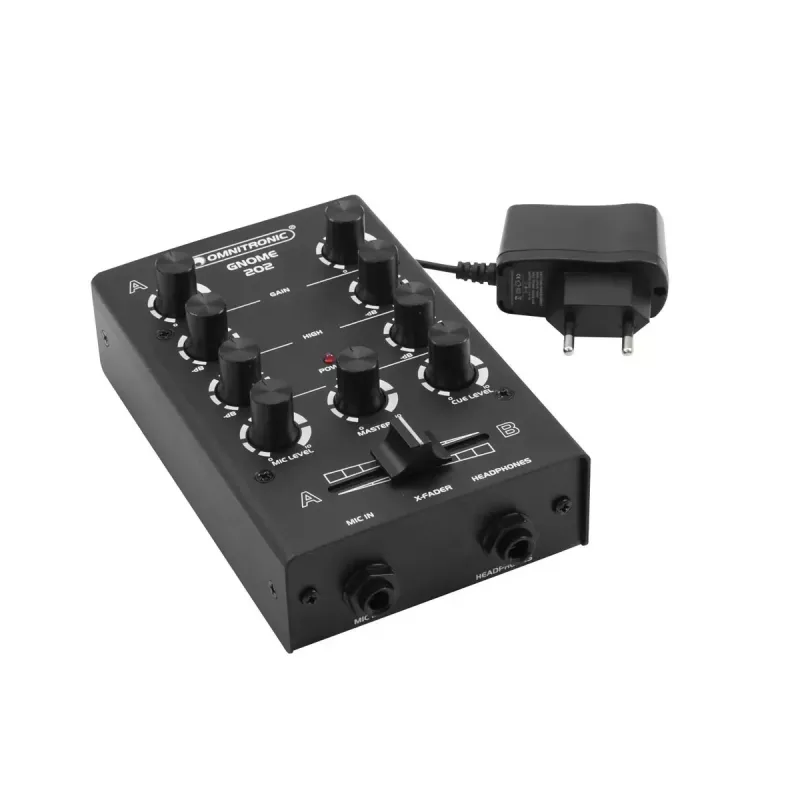 Mesa de mezclas Omnitronic GNOME-202 2 canales 20 - 20000 Hz Negro