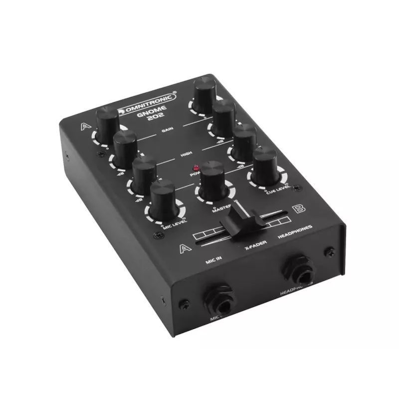Mesa de mezclas Omnitronic GNOME-202 2 canales 20 - 20000 Hz Negro