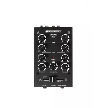 Mesa de mezclas Omnitronic GNOME-202 2 canales 20 - 20000 Hz Negro