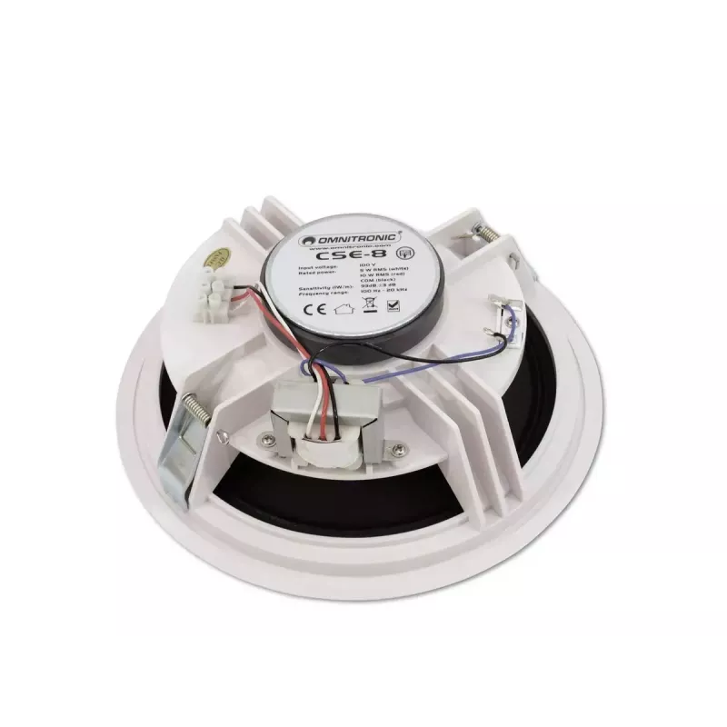 Altavoz de rango completo Omnitronic 80710242 Blanco Cableado 10 W