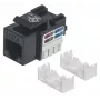 Intellinet 210720 conector keystone Cat6, UTP, RJ-45 hembra, LSA, negro