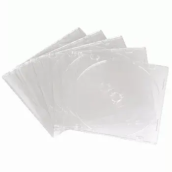 Caja vacía CD slim Hama 051164 pack de 10 transparente 1 disco