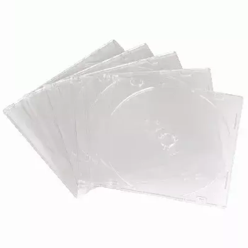 Caja vacía CD slim Hama 051164 pack de 10 transparente 1 disco