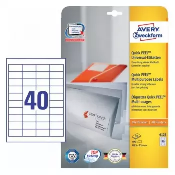 Etiqueta autoadhesiva rectangular AVERY 6126