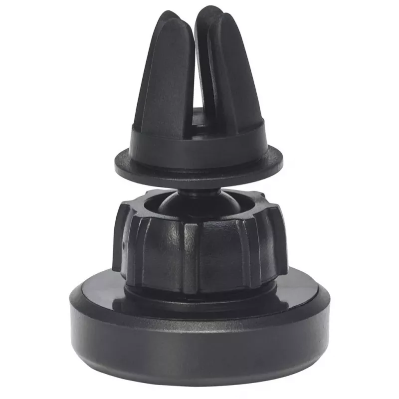 Soporte magnético para rejilla de ventilación de coche Manhattan, fijación con pinza ajustable, colocación y extracción rápidas, base antideslizante, negro, garantía de por vida