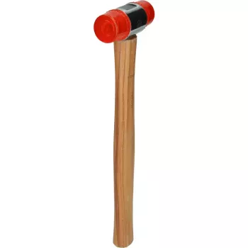Martillo de goma KS Tools 140.5202 cabeza de plástico mango de madera 30 cm 350 g
