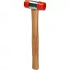 Martillo de goma KS Tools 140.5202 cabeza de plástico mango de madera 30 cm 350 g