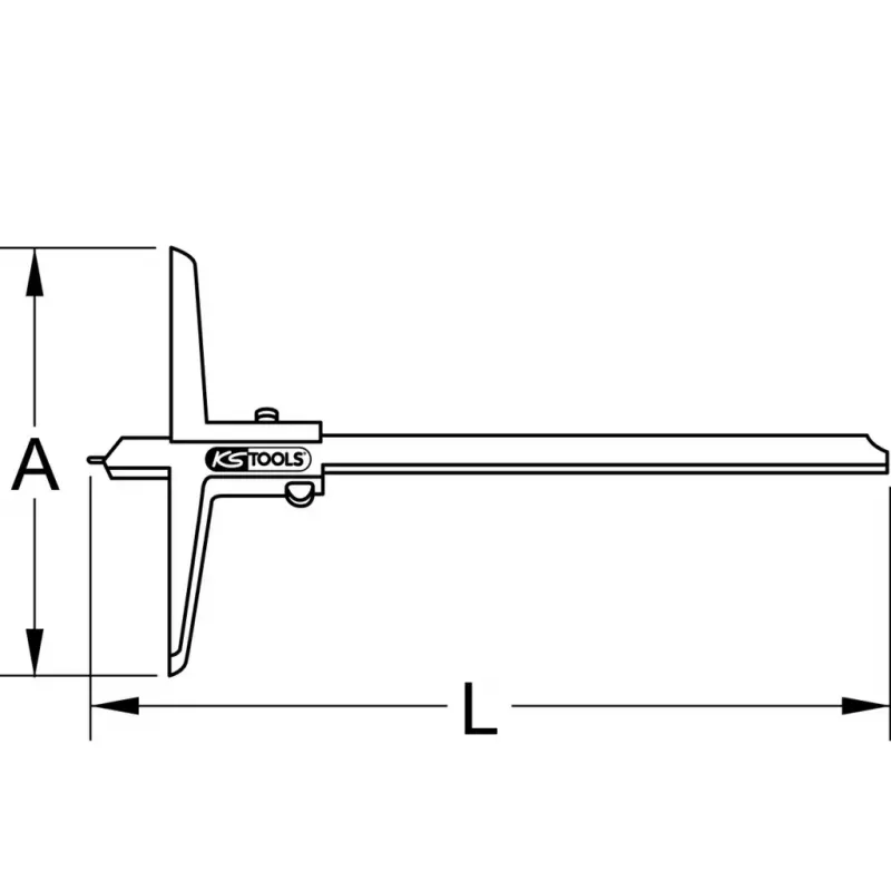 Calibre KS Tools 300.0552 peso 150 g