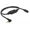 Cable de audio Navilock 62881 0,52 m 2,5 mm negro