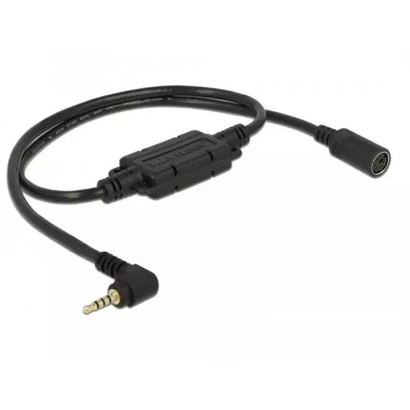 Cable de audio Navilock 62881 0,52 m 2,5 mm negro