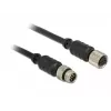 Cable serie Navilock 62971 negro 1 m M8