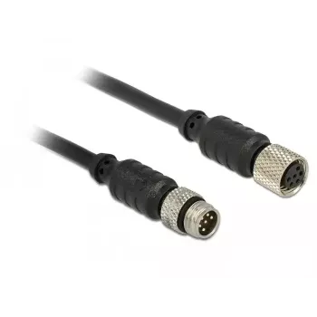 Cable serie Navilock 62971 negro 1 m M8