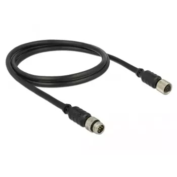 Cable serie Navilock 62971 negro 1 m M8