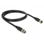 Cable serie Navilock 62971 negro 1 m M8