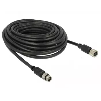 Cable serie Navilock 62975 negro 10 m M8