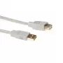 USB 2.0 conector macho A - conector hembra USB A marfil 1,80 m ACT SB2200