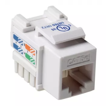 Conector hembra Keystone ACT CAT5E no apantallado Punch Down blanco TD5015