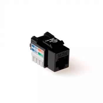 Keystone Jack ACT CAT6 no apantallado Punch Down negro TD6014