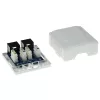 Toma de superficie ACT 2 tomas no apantallada CAT5E — 59×29,5×61 mm