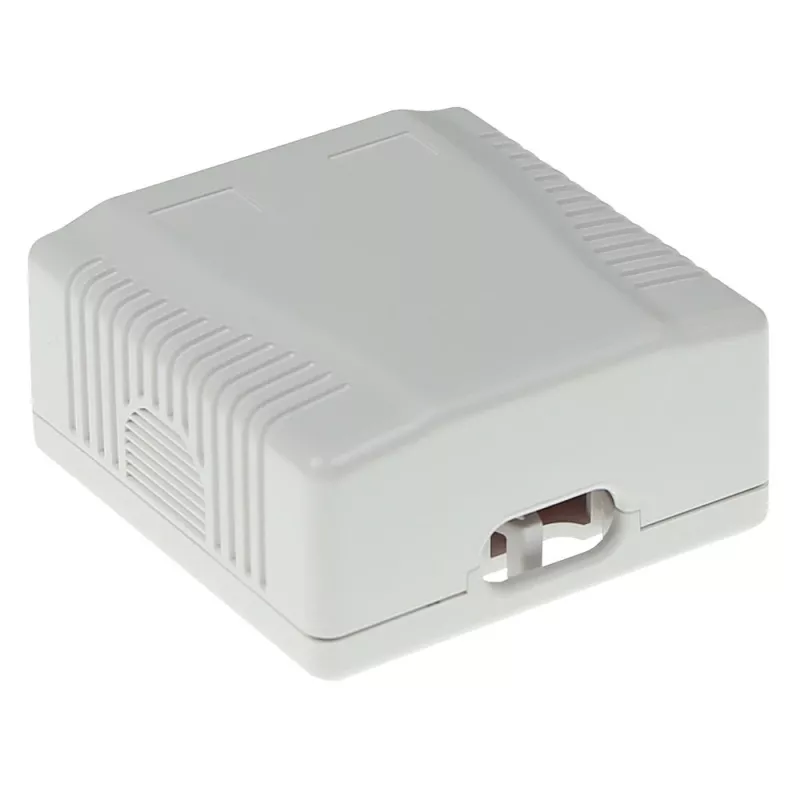 Carcasa de superficie, 2 puertos, CAT6, no apantallada, ACT FA6002, 29×61×29,5 mm