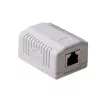 Toma de conexión de superficie apantallada ACT FA5005 para 1 conector hembra CAT5E, 39×29,5×54 mm