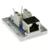 ACT FA5005 caja de superficie, 1 puerto, CAT5E, apantallada
