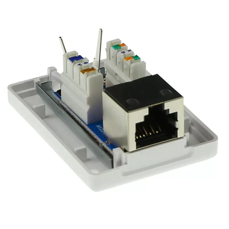 ACT FA5005 caja de superficie, 1 puerto, CAT5E, apantallada