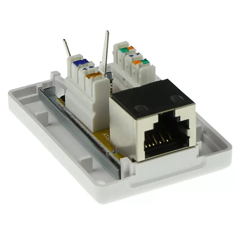 ACT FA6005 caja de superficie, 1 puerto, CAT6, apantallada
