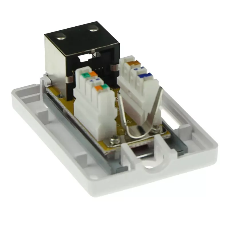 ACT FA6005 caja de superficie, 1 puerto, CAT6, apantallada