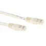 Cable de red ACT marfil 25 metros U/UTP CAT6 con conectores macho RJ45
