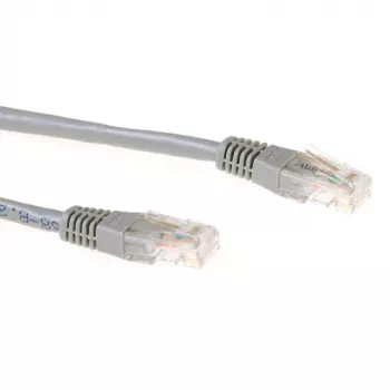 Cable de red ACT gris 25 metros U/UTP CAT6 con conectores macho RJ45