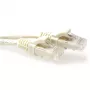 Cable de red ACT marfil 25 metros U/UTP CAT6 con protección antipellizcos y conectores macho RJ45