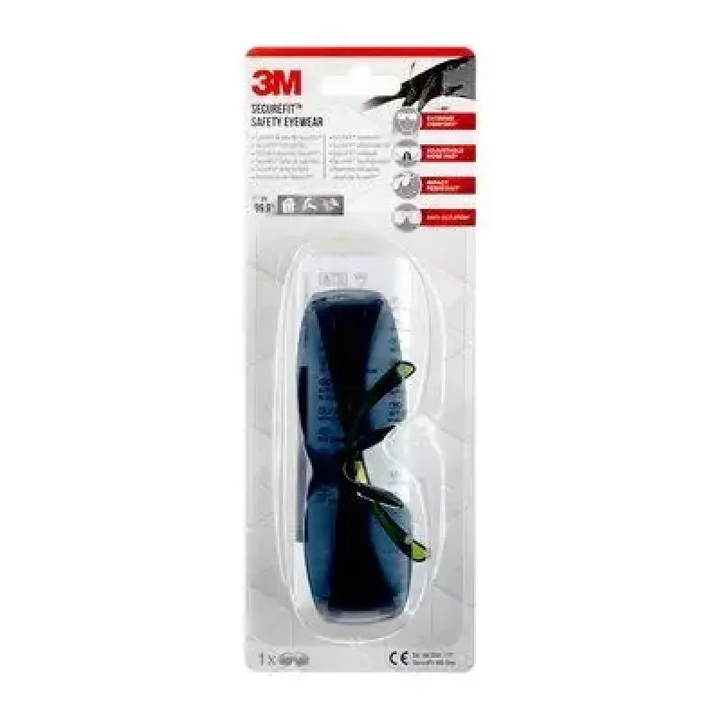 Gafas de seguridad 3M SF4000GC1 gafas de protección plástico negro, verde