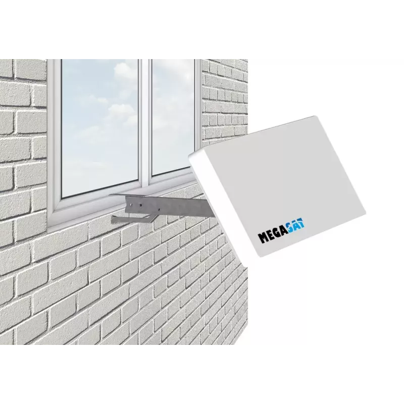 Antena parabólica Megasat D2 10,7 - 12,75 GHz blanca