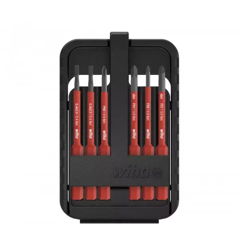 Juego de puntas de destornillador Wiha slimBit SB2831B903 6 uds.