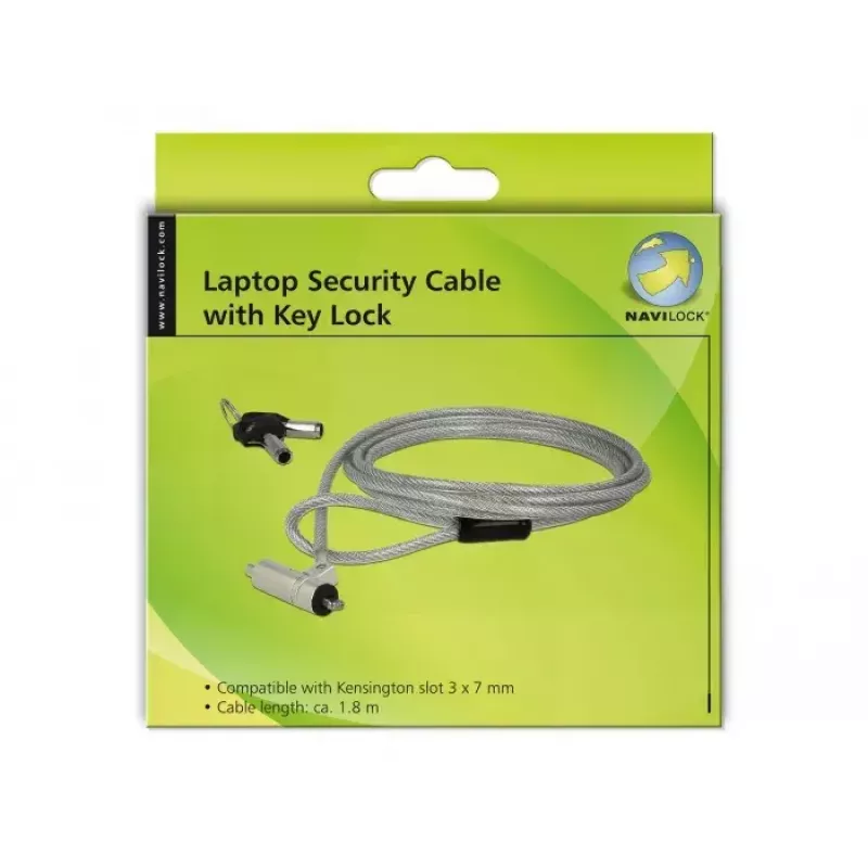 Candado de cable Navilock 20653 plateado 1,8 m