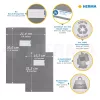 Funda para revistas/libros HERMA 7054 blanca