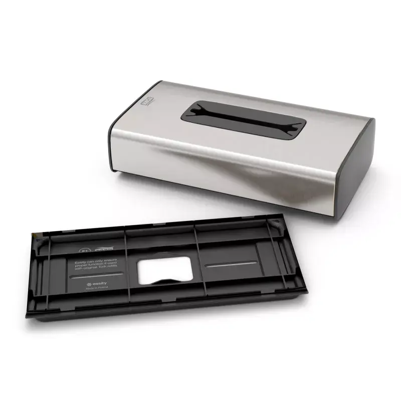 Tork 460013 dispensador de pañuelos faciales F1, acero inoxidable
