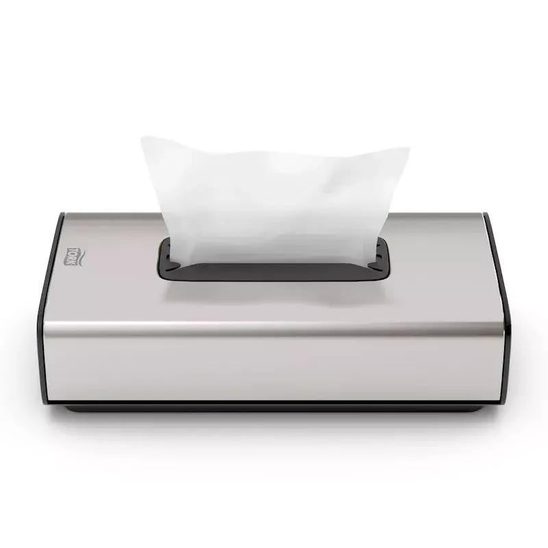 Tork 460013 dispensador de pañuelos faciales F1, acero inoxidable