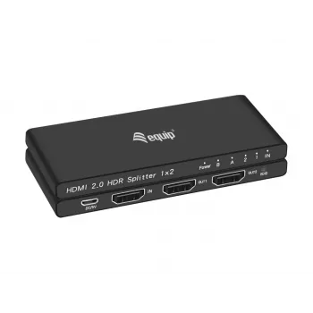 Equip Ultra delgado divisor HDMI 2.0 de 2 puertos