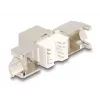 Delock 86050 módulo Keystone conector RJ45 hembra Cat.6A STP, pack de 4