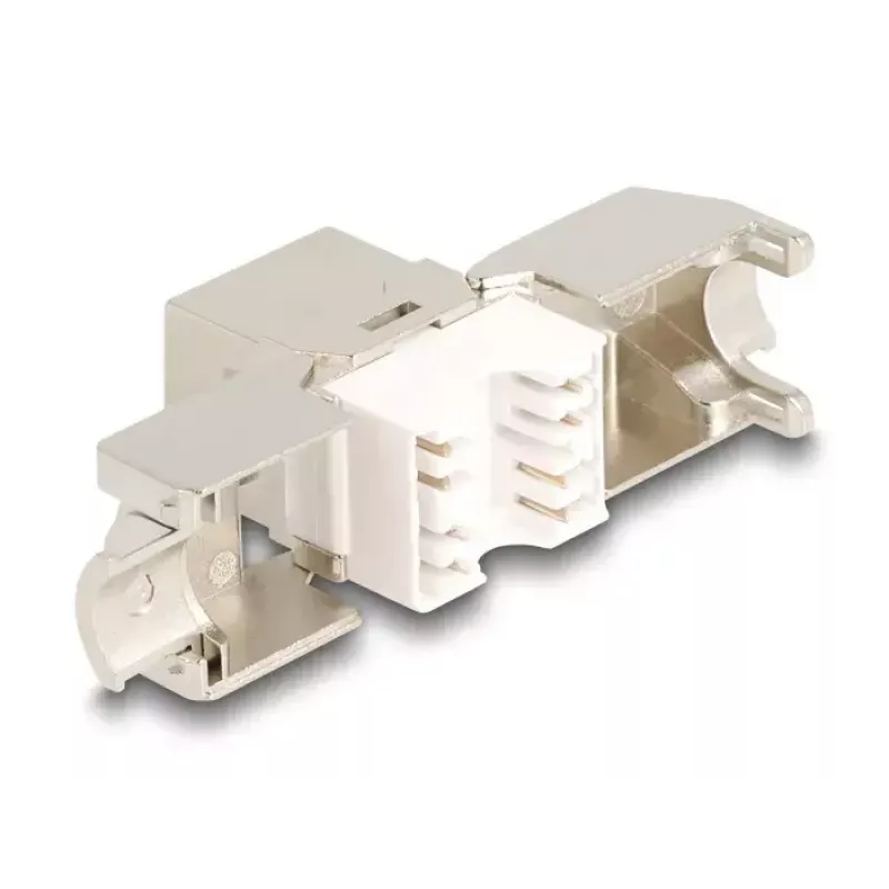 Delock 86050 módulo Keystone conector RJ45 hembra Cat.6A STP, pack de 4
