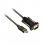 ACT AC6002 cable serie DB-9, 1,5 m, negro