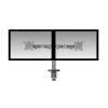 ACT brazo doble para monitor de oficina plata pinza/pasacables de mesa 18 kg 17-32