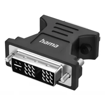 Adaptador de vídeo HAMA 00300090 DVI‑I macho a VGA hembra, negro