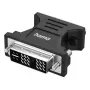 Adaptador de vídeo HAMA 00300090 DVI‑I macho a VGA hembra, negro