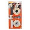 Set KWB 485300 herramienta rotativa accesorios de pulido negro metalizado blanco