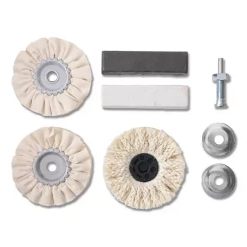 Set KWB 485300 herramienta rotativa accesorios de pulido negro metalizado blanco