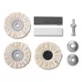 Set KWB 485300 herramienta rotativa accesorios de pulido negro metalizado blanco